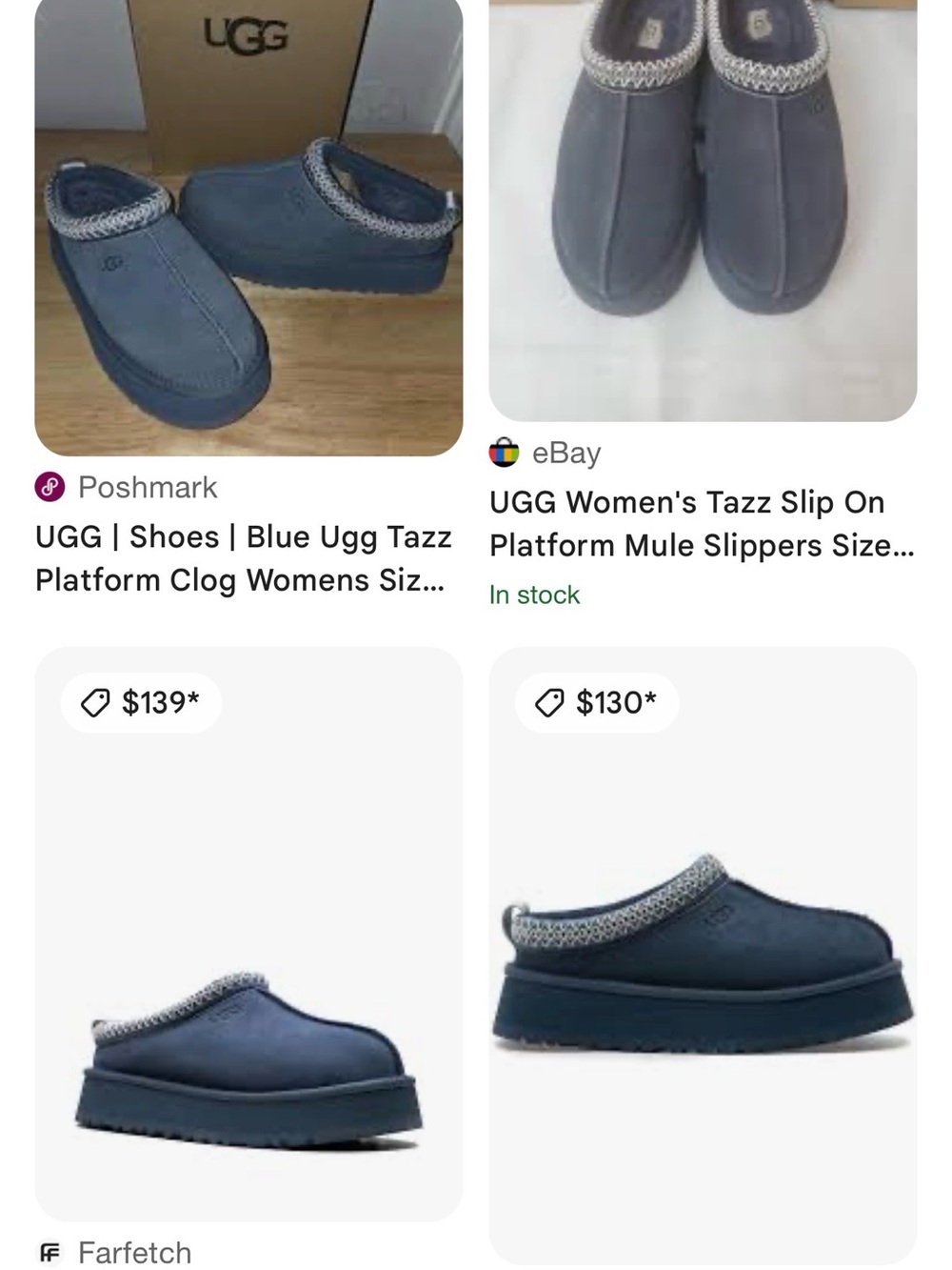 UGG light gray or blue Suede Slip-On Clog - Picture 9 of 9